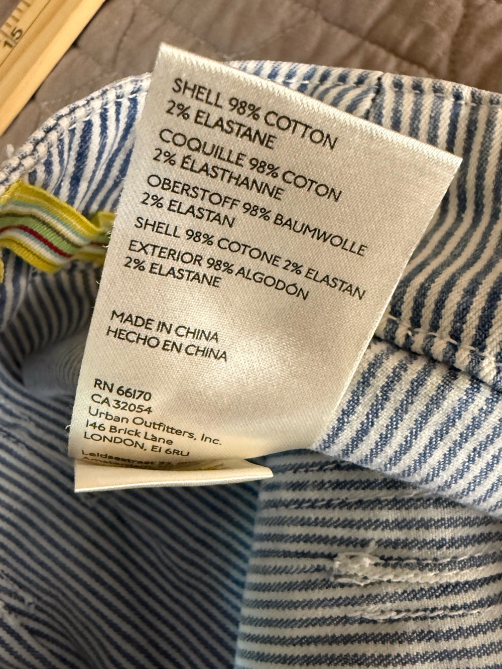 Anthropologie’s Maeve Light Blue Striped Cropped Pants! - Picture 6 of 7